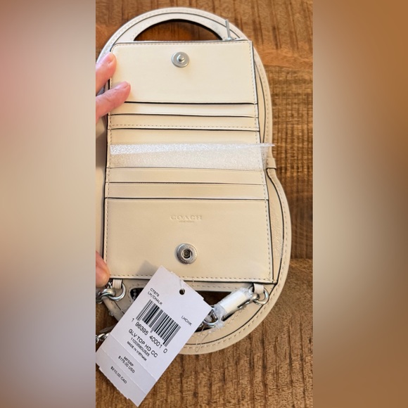 Coach Light Chalk Crossbody Bag with Chain NWT - Picture 6 of 13